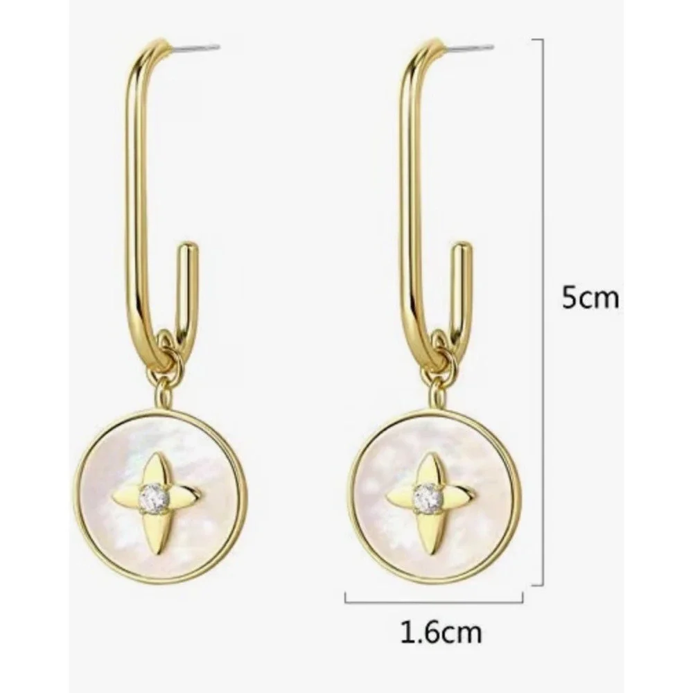 Dangle Star & Geometry Earrings for Women ~NEW~